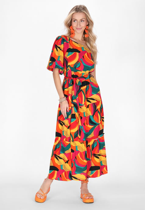 IZIA jurk vrouwen geel veelkleurig - Image 2