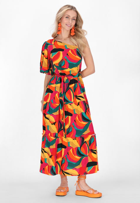 IZIA jurk vrouwen geel veelkleurig - Image 3