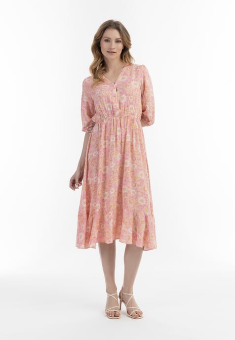 usha midi-jurk Dames Roze Veelkleurig - Image 5
