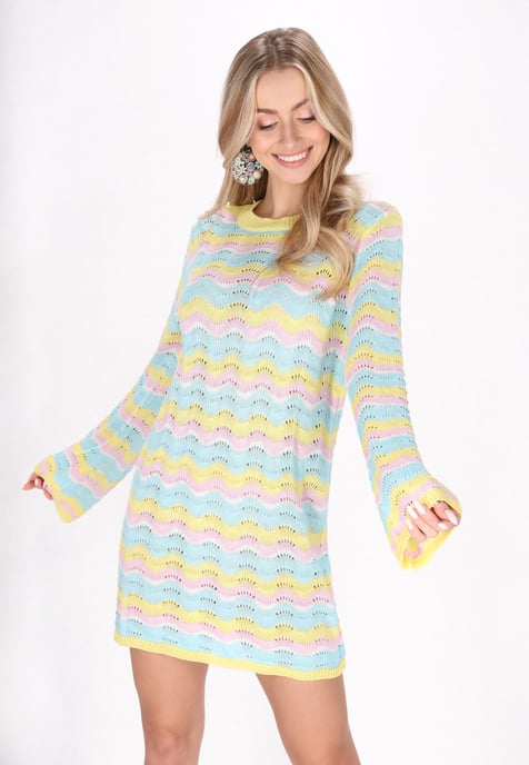 IZIA jurk vrouwen geel veelkleurig - Image 3