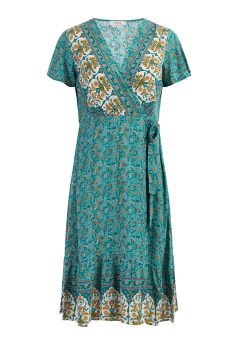 usha Zomerjurk Dames Turkoois Veelkleurig - Image 1