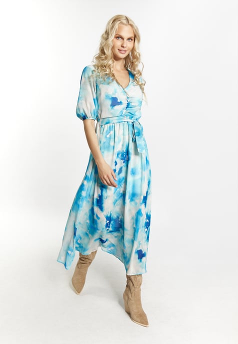 IZIA Jurk Dames Blauw Veelkleurig - Image 4