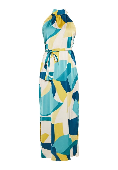 Faina Jurk Dames Blauw Veelkleurig - Image 1
