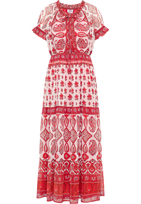 usha Maxi-jurk met all-over print Dames Rood Veelkleurig - Image 1