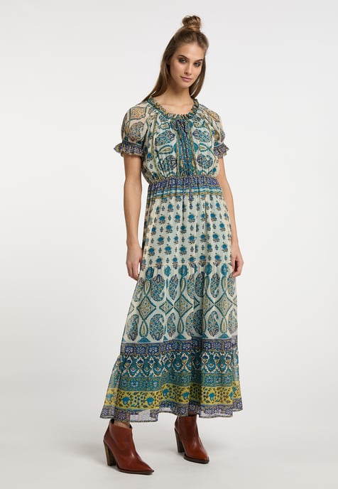 usha Maxi-jurk met all-over print Dames Blauw Veelkleurig - Image 2