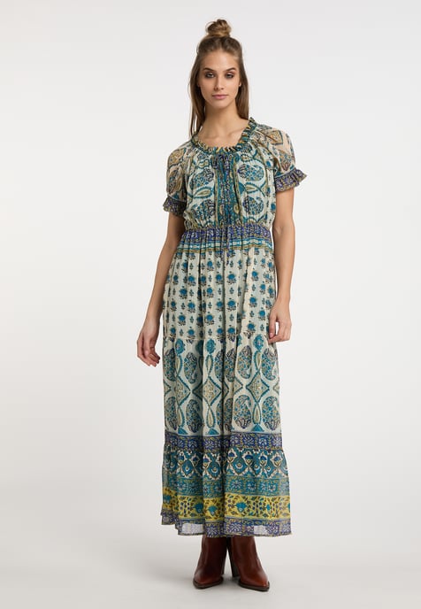 usha Maxi-jurk met all-over print Dames Blauw Veelkleurig - Image 3