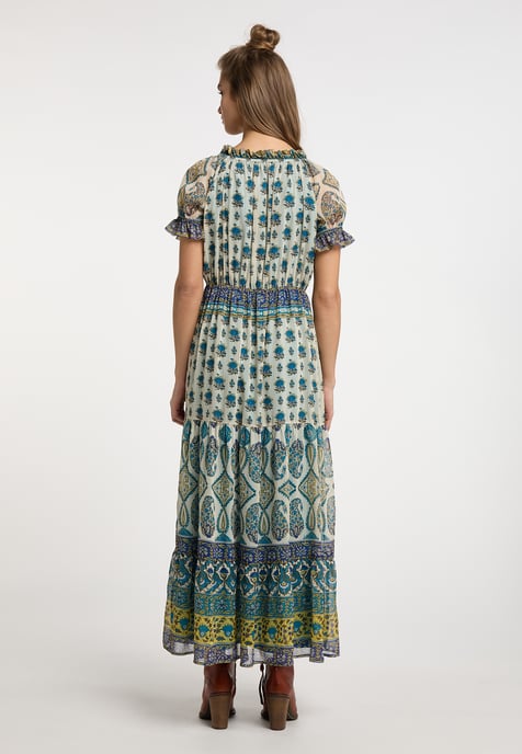 usha Maxi-jurk met all-over print Dames Blauw Veelkleurig - Image 4