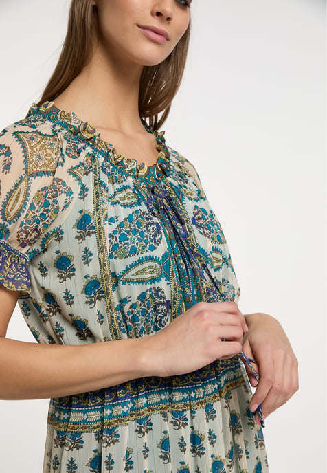 usha Maxi-jurk met all-over print Dames Blauw Veelkleurig - Image 5