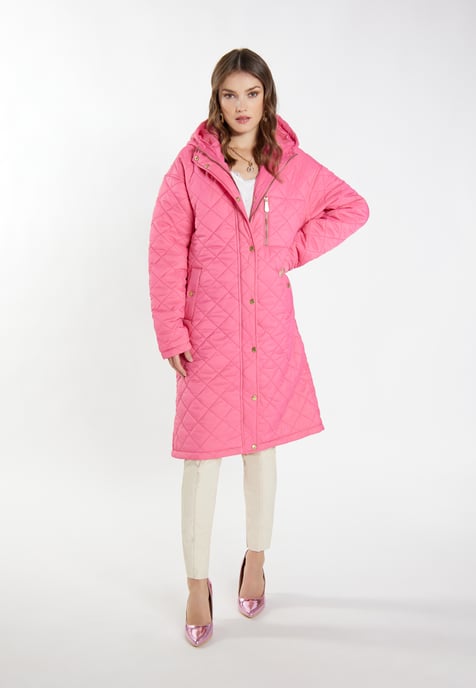 Faina Lichtgewicht gewatteerde jas Dames roze - Image 4