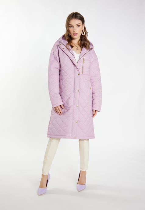 Faina Lichtgewicht gewatteerde jas Dames Mauve - Image 4