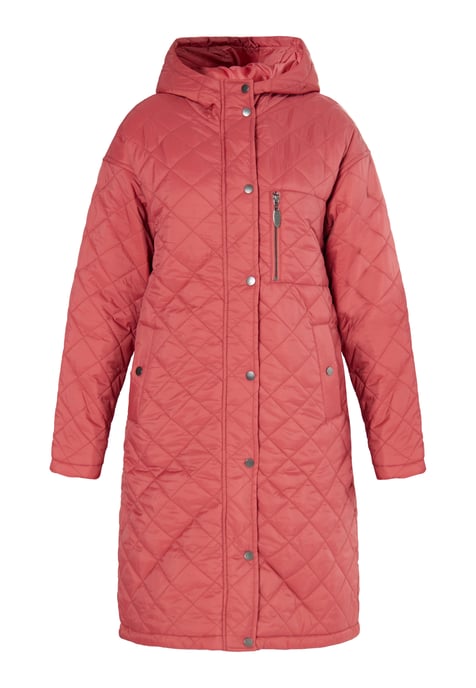 usha Lichtgewicht gewatteerde jas Dames Vintage rood - Image 1