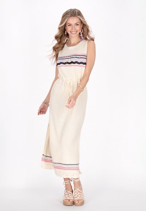 IZIA jurk vrouwen gebroken wit veelkleurig - Image 3