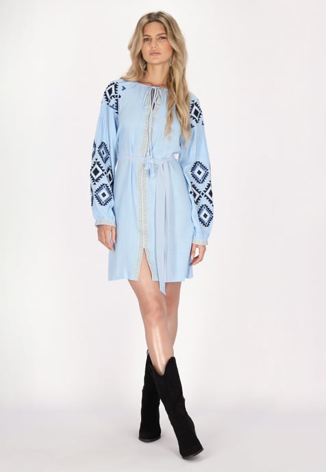usha Jurk Dames lichtblauw - Image 2