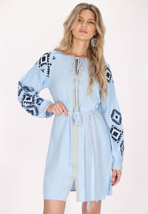 usha Jurk Dames lichtblauw - Image 3