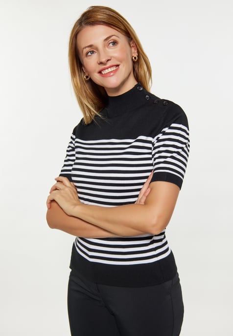 usha Jumper Dames zwart wit - Image 3