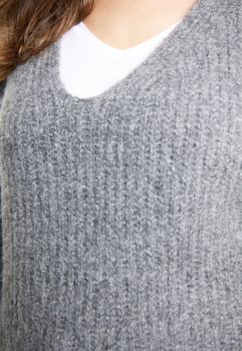 usha Knitted pullover women Grey melange - Image 5