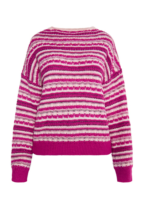 IZIA Jumper Dames Bessenroze veelkleurig - Image 1