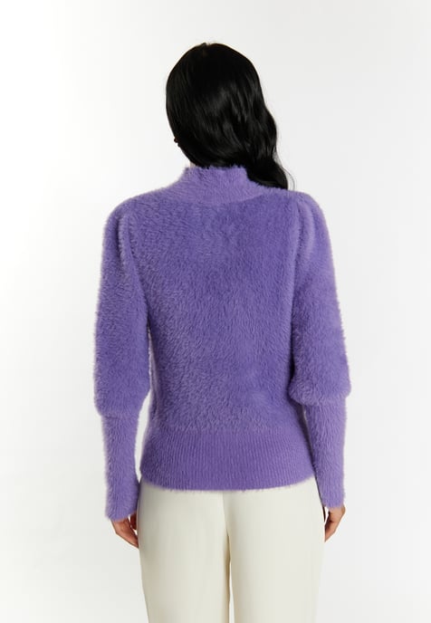 Faina Knitted pullover women purple - Image 4