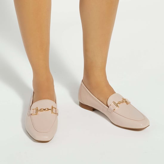 Dune Ladies Grained - Suede Metal Trim Loafers - Image 3