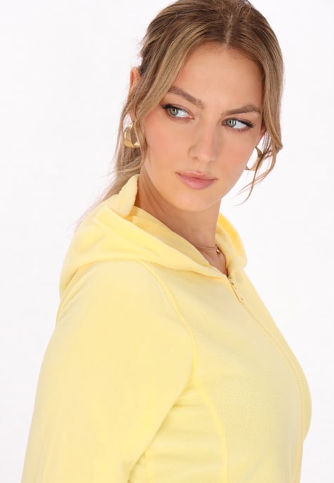 Faina fleece jacket women light yellow - Image 5