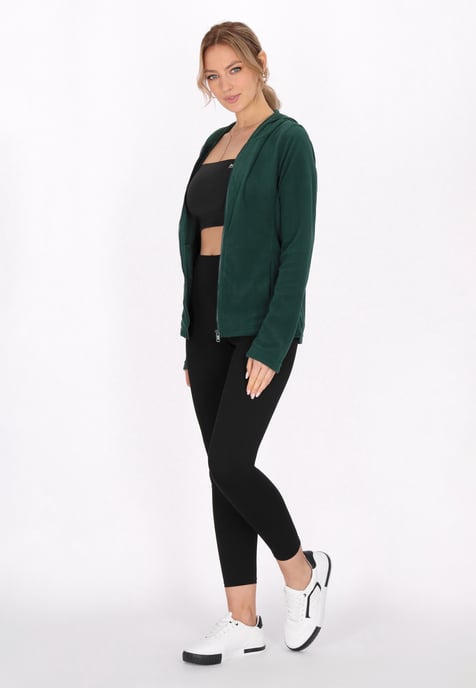 Faina fleece jacket women dark green - Image 2