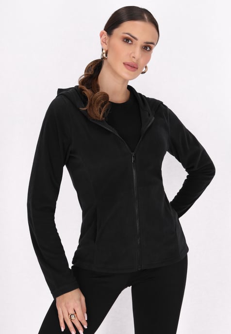 Faina fleece jacket women black - Image 3