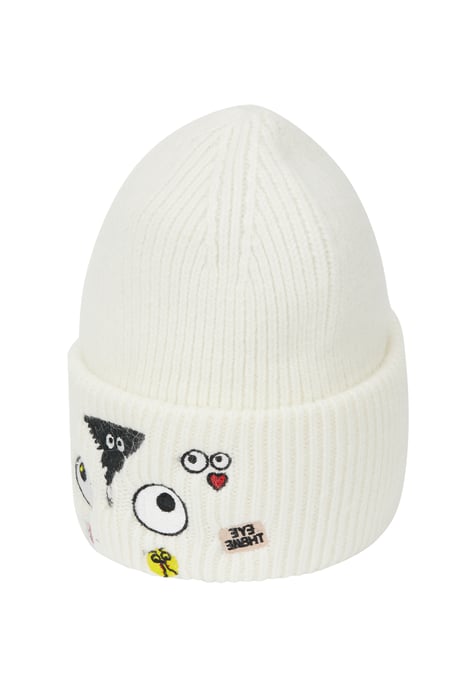 Mymo Beanie Beanie unisex wit - Image 1