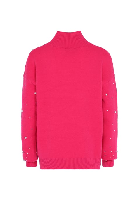 Faina trui met parels Dames roze - Image 2