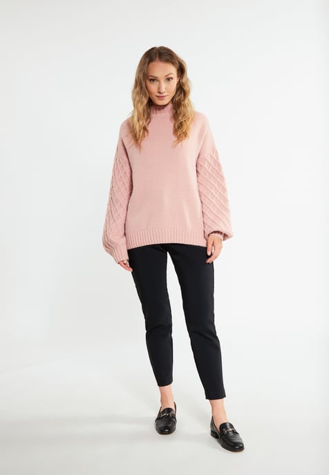 RISA Knitted pullover women old pink - Image 2