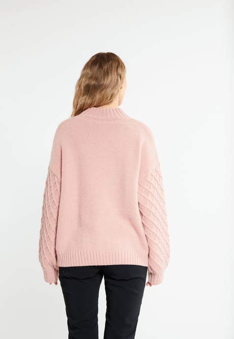 RISA Knitted pullover women old pink - Image 4