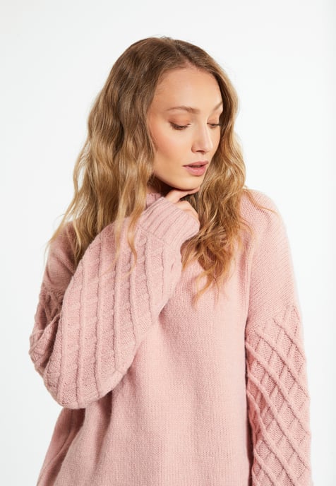 RISA Knitted pullover women old pink - Image 5