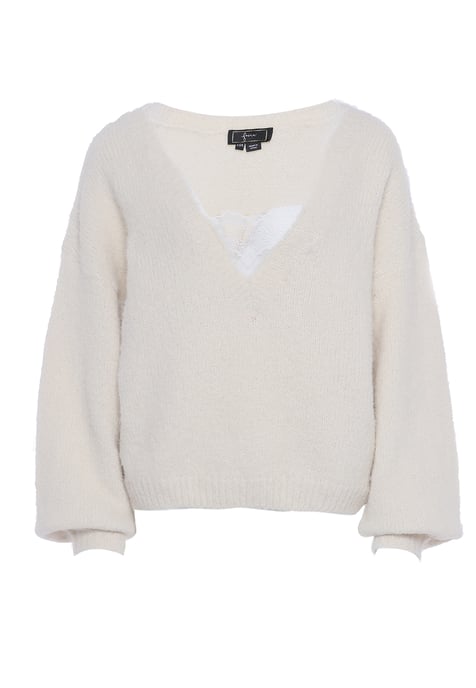 Faina Jumper Dames wolwit - Image 1
