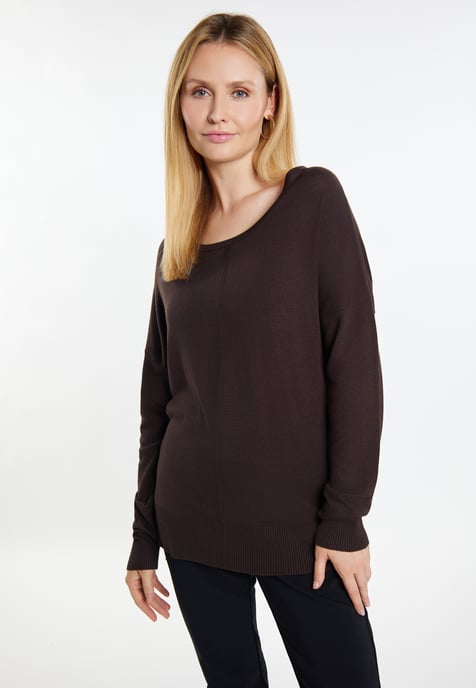usha Knitted pullover women dark brown - Image 3