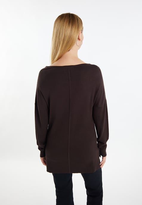 usha Knitted pullover women dark brown - Image 4
