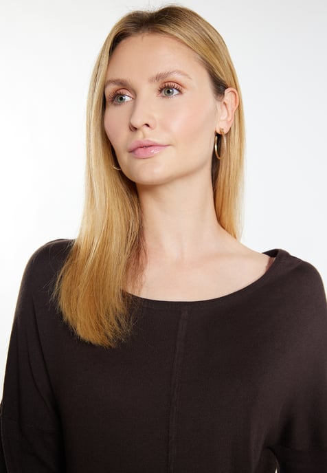 usha Knitted pullover women dark brown - Image 5