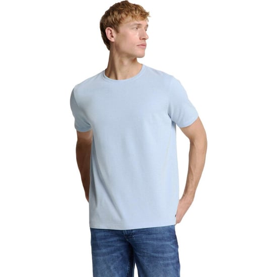 No Excess T-shirt crewneck solid relief knit sky - Image 1