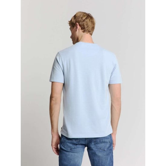 No Excess T-shirt crewneck solid relief knit sky - Image 6
