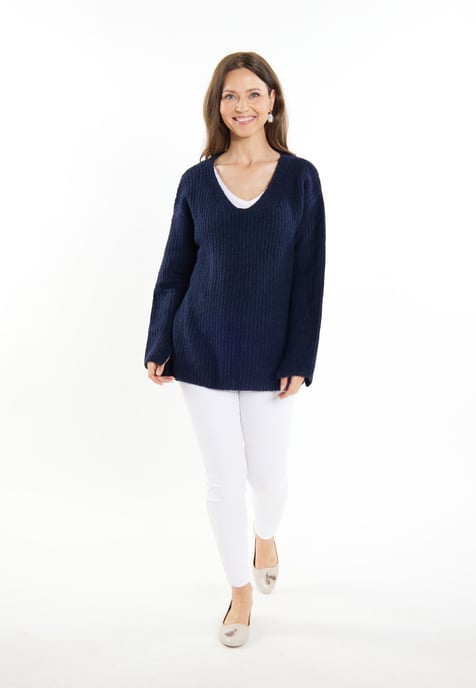 usha Knitted pullover women marine - Image 2