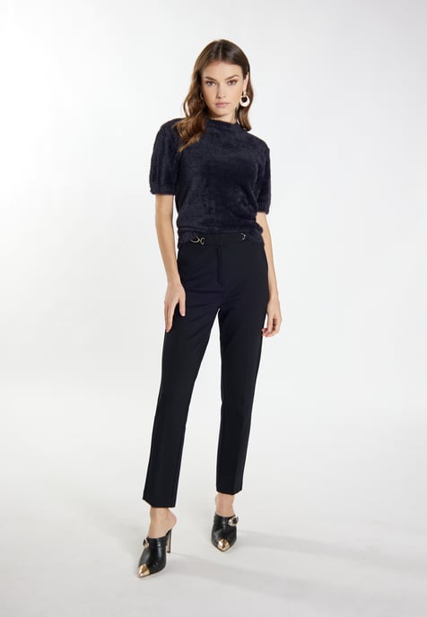 Faina Knitted pullover women black - Image 2