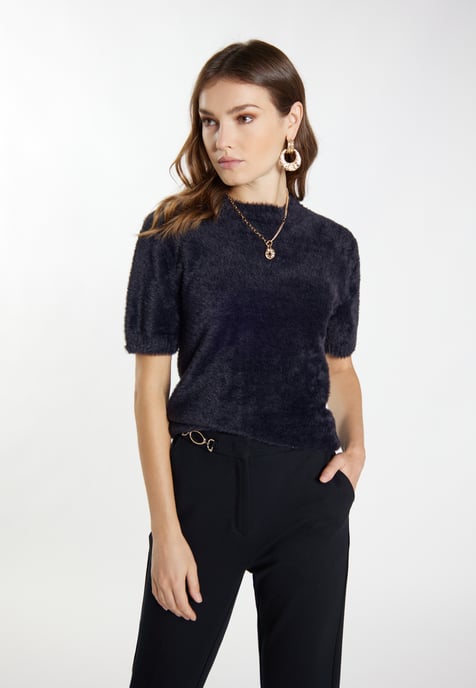 Faina Knitted pullover women black - Image 3