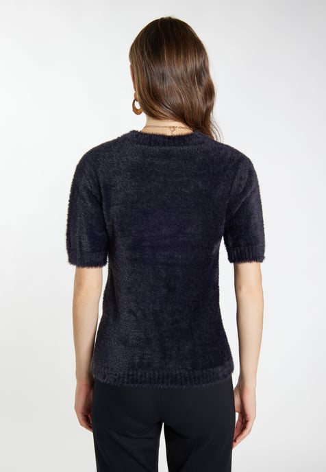 Faina Knitted pullover women black - Image 4
