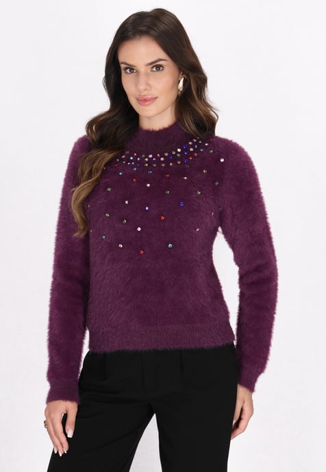 Faina Jumper Dames pruim - Image 3