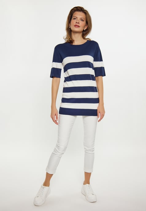 usha Pullover women marine white - Image 2