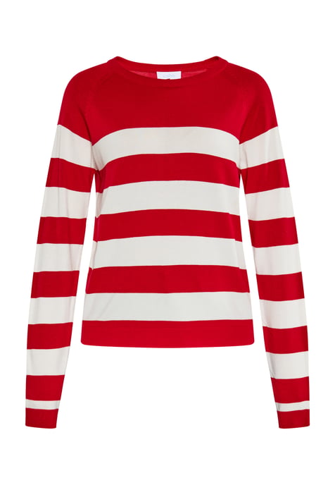 usha Jumper Dames rood wit - Image 1
