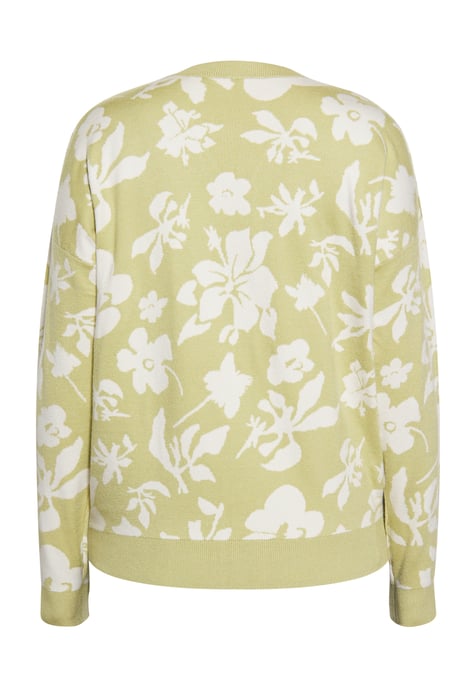 usha Jumper Dames Lichtgroen gebroken wit - Image 4
