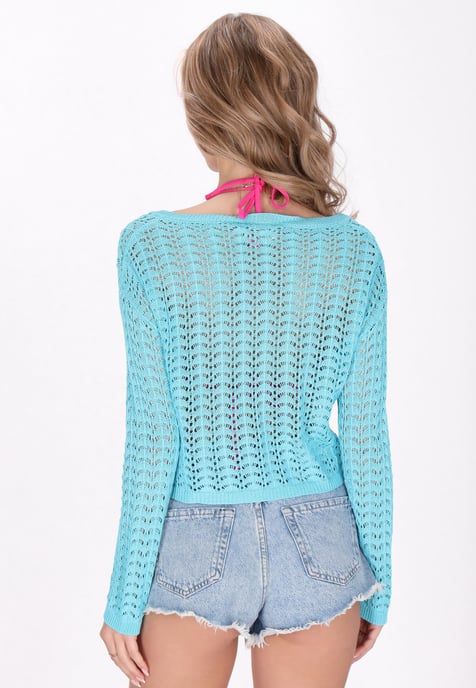 IZIA Jumper vrouwen turquoise - Image 4