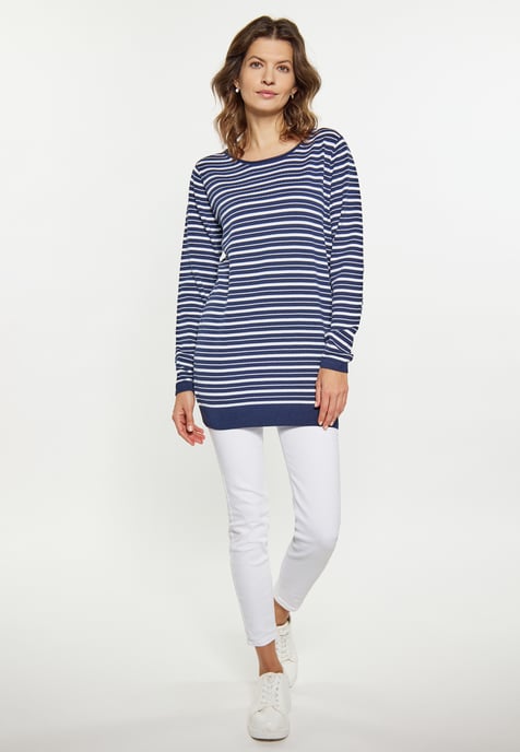 usha Pullover women marine white - Image 2
