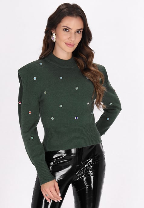 Faina Pullover women dark green - Image 3
