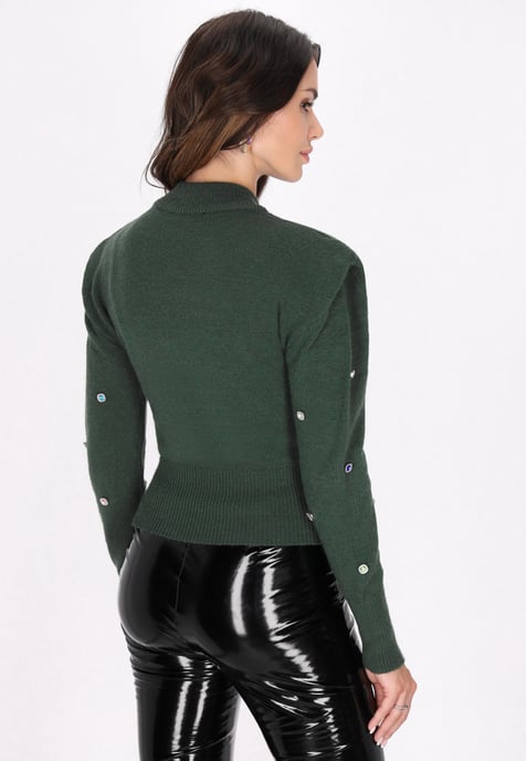 Faina Pullover women dark green - Image 4