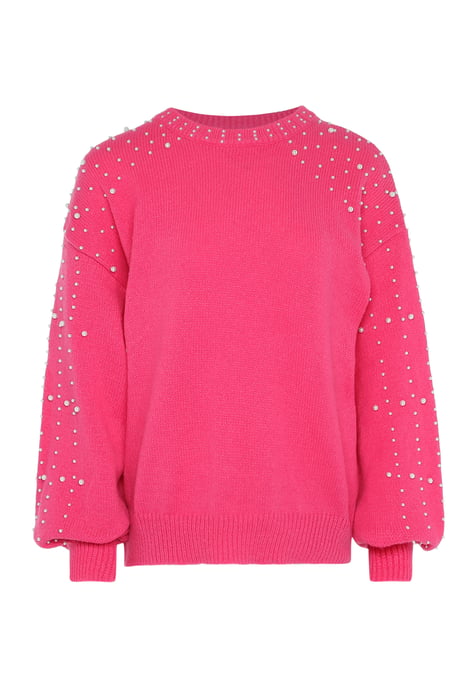 Faina trui met parels Dames roze - Image 1